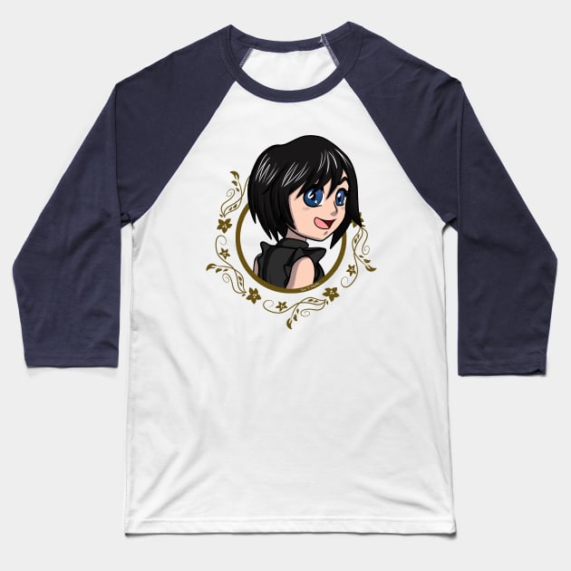 Xion Badge Baseball T-Shirt by SalwaSAlQattan